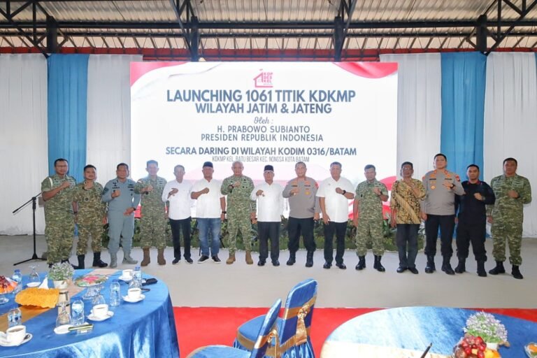Kapolresta Barelang Hadiri Peresmian Operasional 1.061 Titik Koperasi Desa/Kelurahan Merah Putih Secara Daring Oleh Presiden RI
