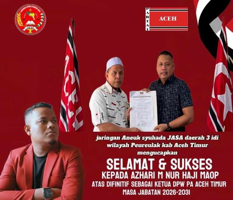 Muzakir Ketua Jasa Daerah 3 Idi Wilayah Peureulak Ucapkan Selamat Kepada Haji Maop