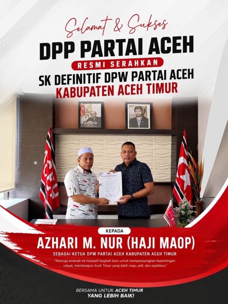 Sayet Fareza Azmi Ketua Komisi V PA Aceh Timur Siap Dukung Kinerja Ketua DPW PA Azhari (Haji Maop)