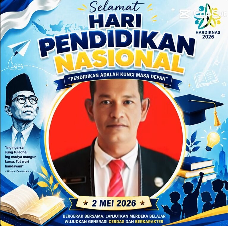 Sambut Hardiknas 2026 Junaidi (Ateng) Apresiasi Kepada Seluruh Guru 
