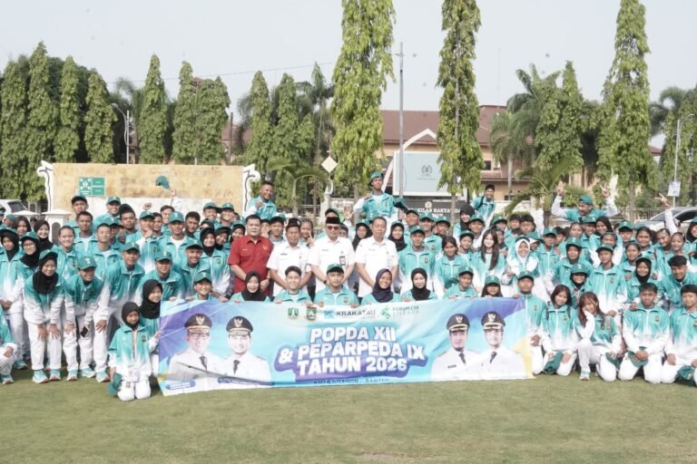 365 Atlet Kontingen Cilegon Dilepas, Target Tembus Tiga Besar POPDA XII Banten 2026