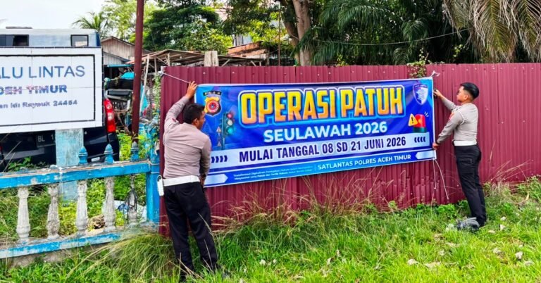 Satlantas Polres Aceh Timur Mulai Sosialisasi Jelang Operasi Patuh Seulawah 2026, Keselamatan Bukan Sekadar Kepatuhan