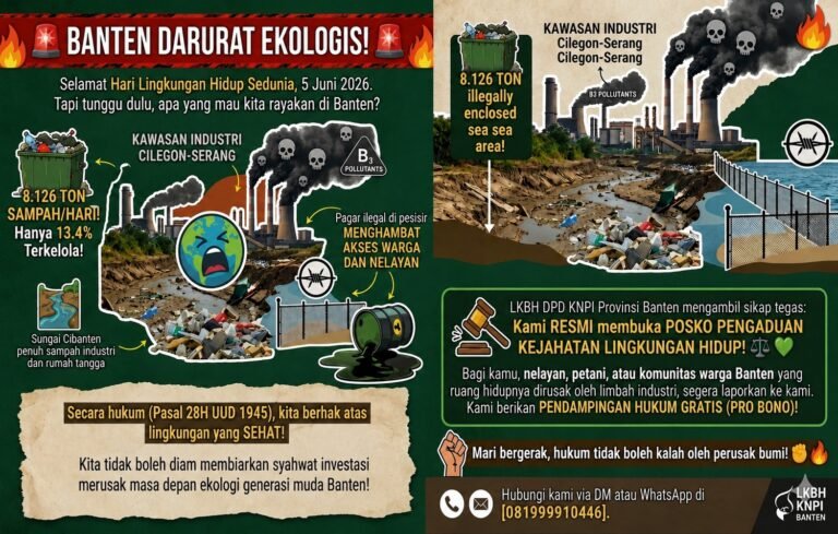 LKBH KNPI Banten Serukan Perlawanan Terhadap Kejahatan Lingkungan, Buka Posko Pengaduan Bagi Masyarakat 