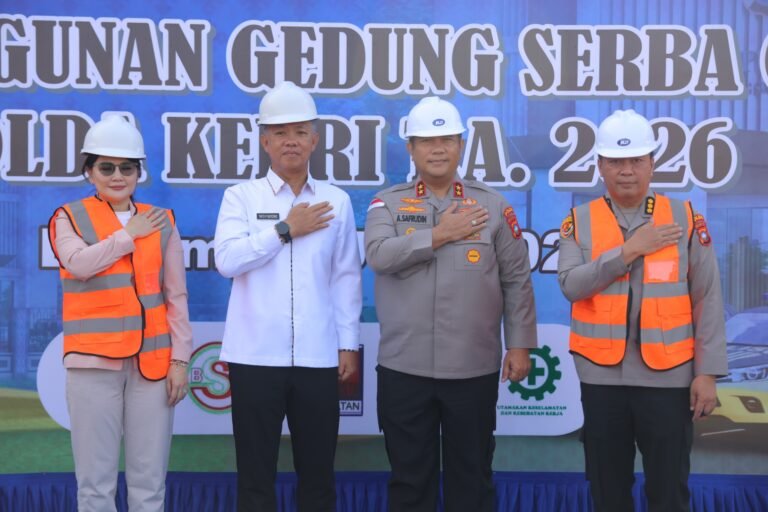 ‎Kapolda Kepri Pimpin Groundbreaking Pembangunan Gedung Serba Guna Polda Kepri Tahun Anggaran 2026