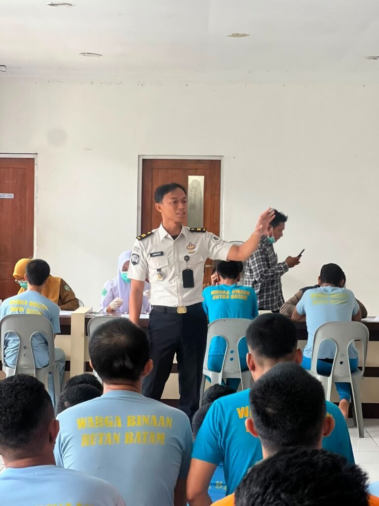 Pemeriksaan VCT Mobile, Warga Binaan Rutan Batam Ikuti Edukasi dan Skrining Kesehatan