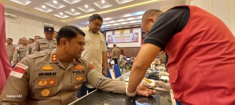 Hari Bhayangkara ke-80, Polres Aceh Timur Kumpulkan 88 Kantong Darah