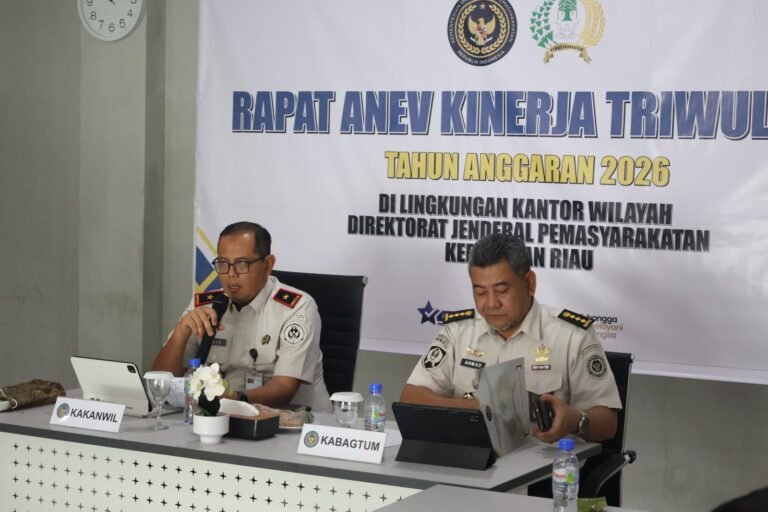 Hadiri Rapat Anev Triwulan II, Karutan Batam Paparkan Capaian Kinerja dan Inovasi Layanan 