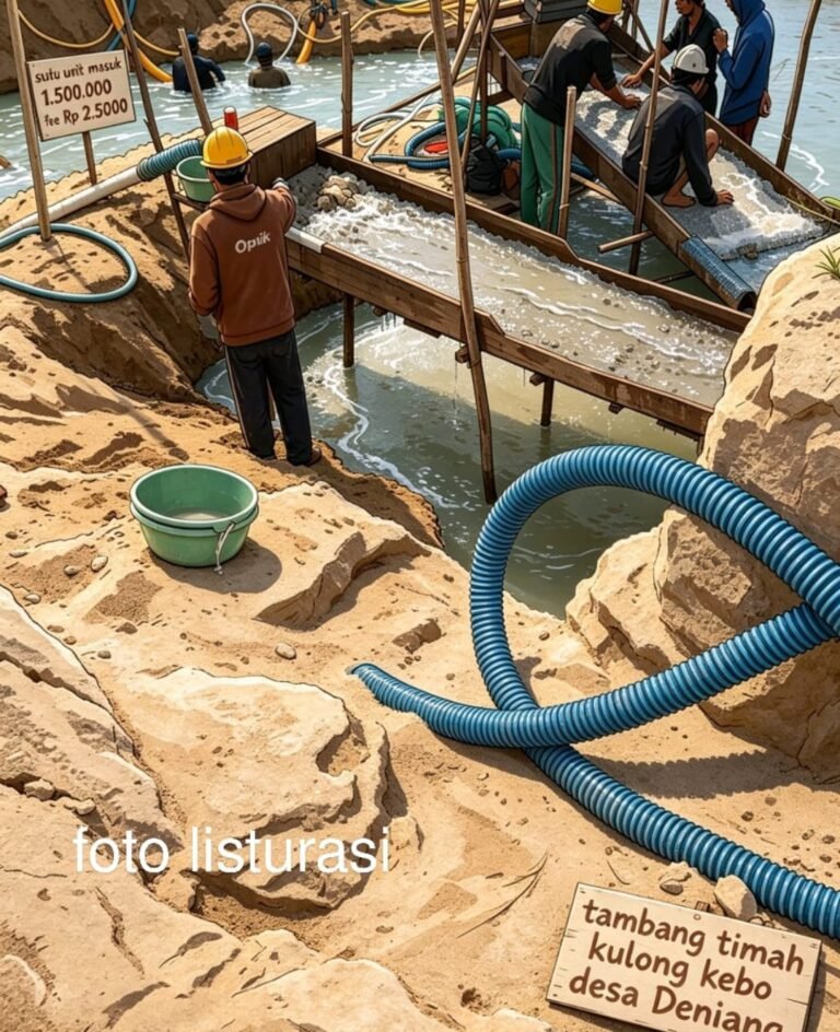Diduga Tambang Timah Ilegal di Kulong Kebo Masih Beroperasi, Warga Pertanyakan Ketegasan Aparat