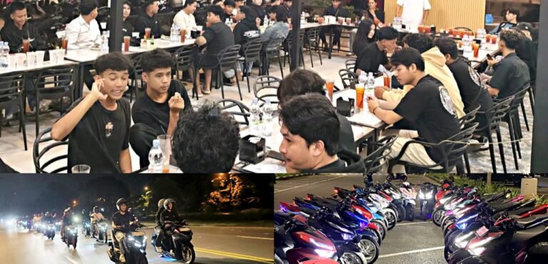 Satu Aspal Malam Hari, 55 Bikers Vario Sukses Getarkan Jalanan Batam dalam “Vario Street Nation”
