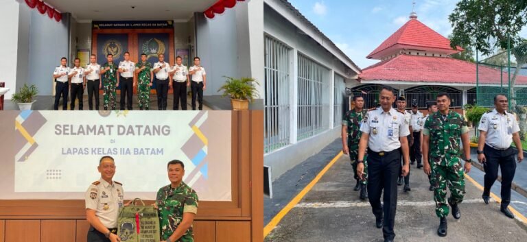 Danlanud Hang Nadim Batam Beserta Jajaran Kunjungi Lapas Kelas IIA Batam