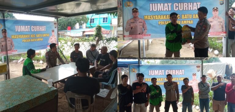 ​Perkuat Sinergitas Jaga Kondusifitas Lingkungan, Polsek Batu Ampar Gelar Jumat Curhat di Tanjung Sengkuang