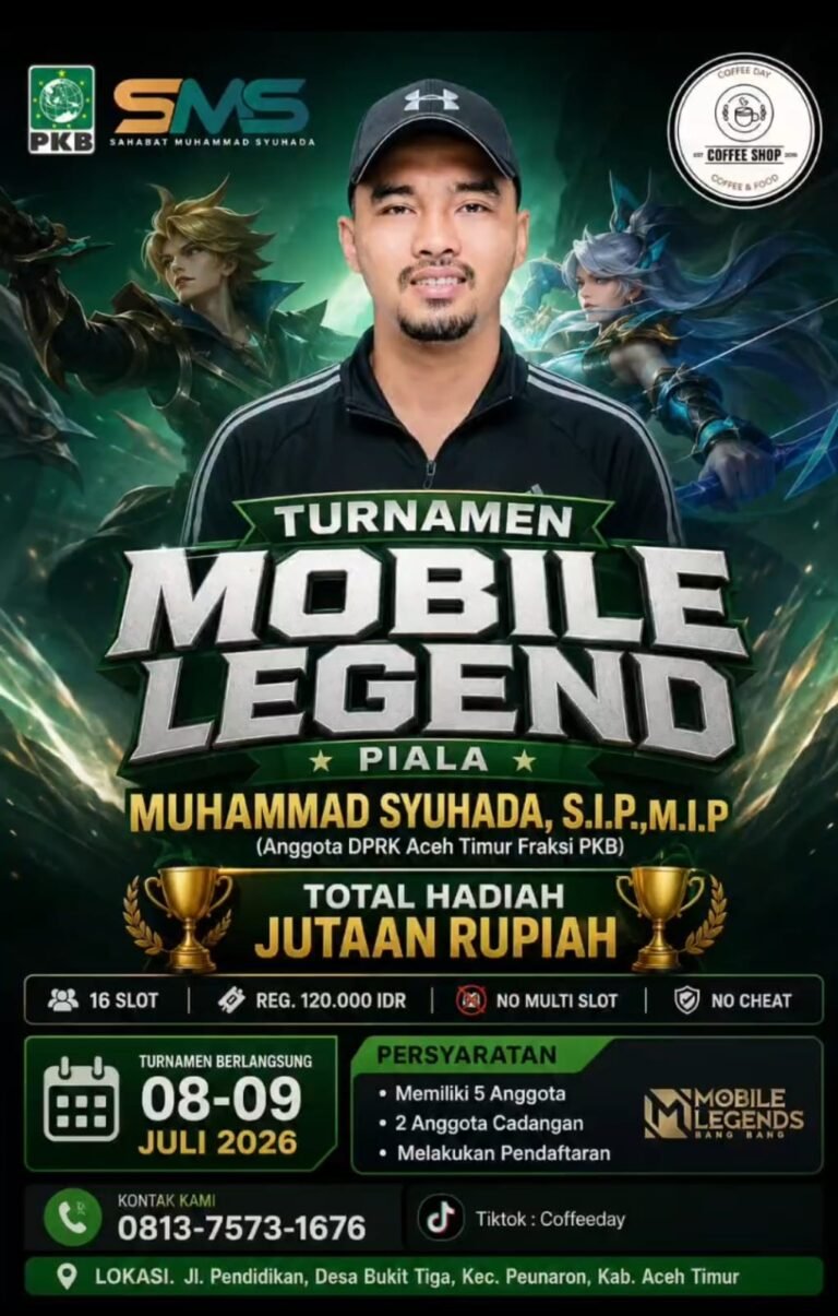 16 Tim Siap Rebut Piala Muhammad Syuhada Di Ajang Turnamen Mobile Legend
