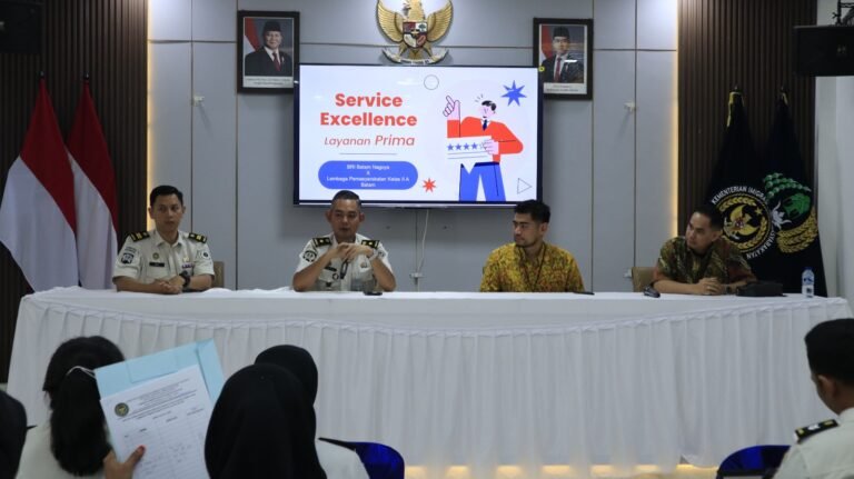 Lapas Batam Tingkatkan Kualitas Layanan melalui Sosialisasi Budaya Pelayanan Prima Bersama BRI