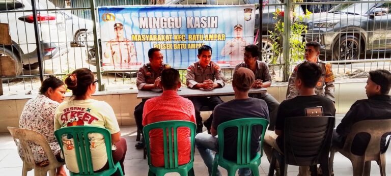 Polsek Batu Ampar Serap Aspirasi Warga Lewat Minggu Kasih, Perkuat Sinergi Jaga Kamtibmas