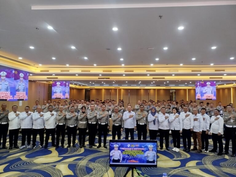 Kasatlantas Polresta Barelang Hadiri Pembukaan Sertifikasi Uji Kompetensi Penindakan Pelanggaran Lalu Lintas Rayon Pulau Sumatera Tahun Anggaran 2026