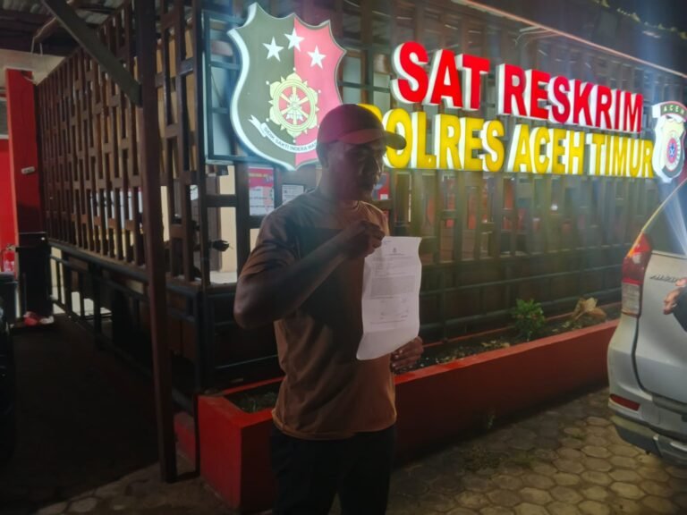 Mantan Kadus Paya Dua Laporkan Oknum PJ Geuchik Kepolres Aceh Timur Atas Dugaan penganiayaan
