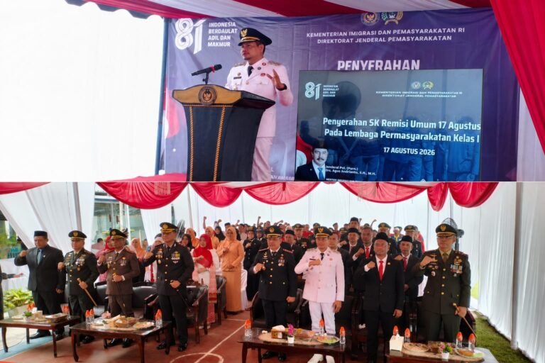 HUT RI ke-81 Wabup Aceh Timur Kunjungi Lapas Kelas IIB Idi,343 Warga Binaan Dapat Remisi