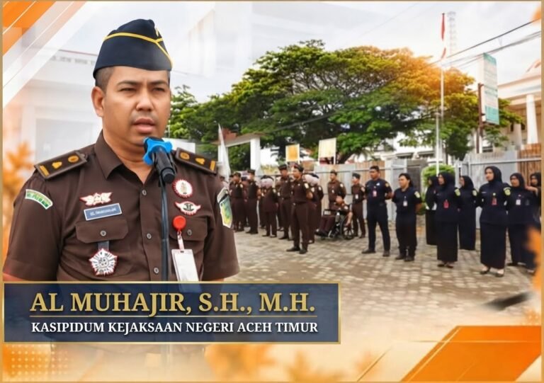 Pimpin Apel Pagi di Kejari Aceh Timur, Kasi Pidum Ingatkan Pentingnya Disiplin dan Tanggung Jawab