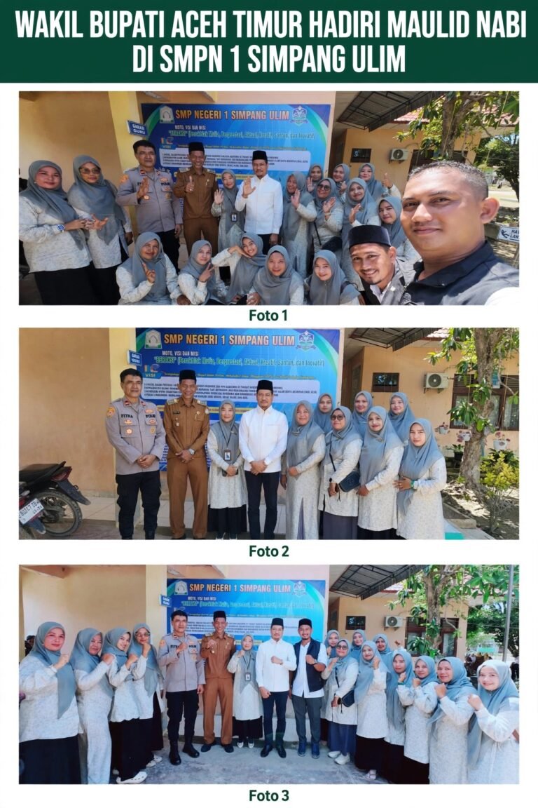 Wabup Aceh Timur Hadiri Maulid Nabi di SMPN 1 Simpang Ulim, Kepsek Hasma Zahara Ucapkan Terima Kasih
