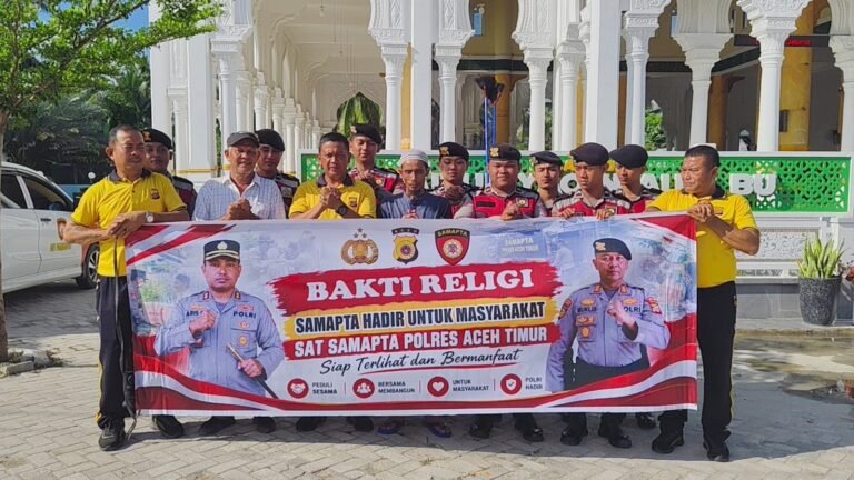 Bakti Religi, Sat Samapta Polres Aceh Timur Hadir untuk Masyarakat