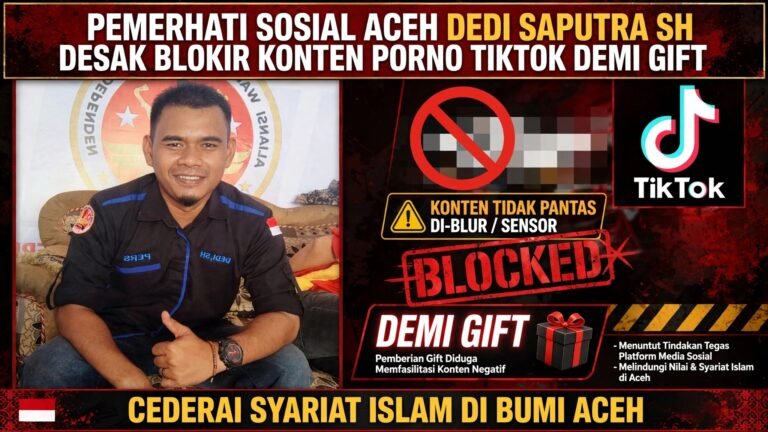 Dedi Saputra Minta Situs Tiktok Yang Melanggar Syariat Islam Di Blokir Dan Minta MPU Turun Tangan